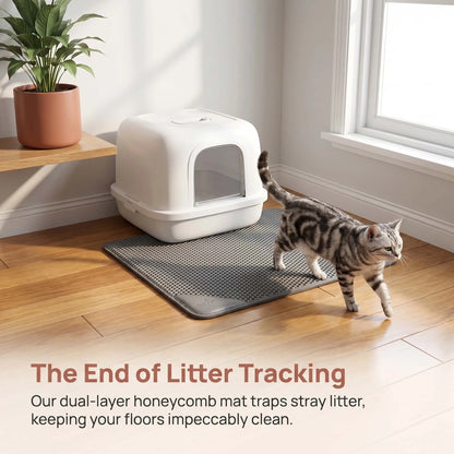 Double Layer Cat Litter Trapping Mat - Waterproof