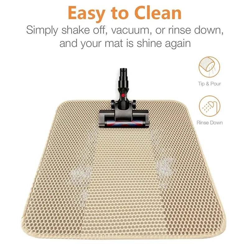 Double Layer Cat Litter Trapping Mat - Waterproof