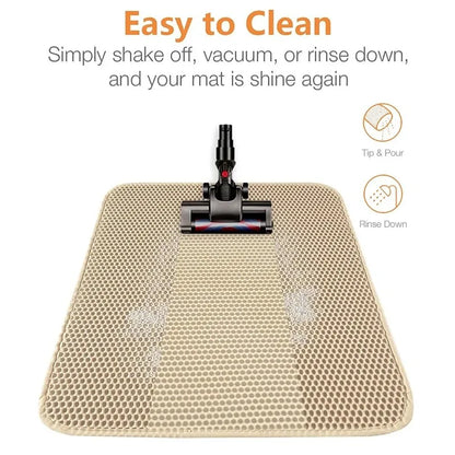 Double Layer Cat Litter Trapping Mat - Waterproof