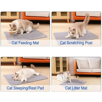 Double Layer Cat Litter Trapping Mat - Waterproof