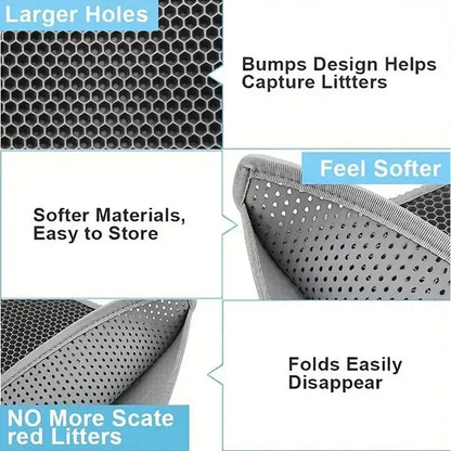 Double Layer Cat Litter Trapping Mat - Waterproof