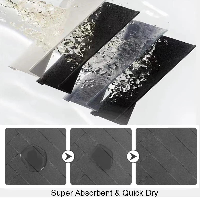Absorbent Pet Feeding Mat with Non-Slip Backing