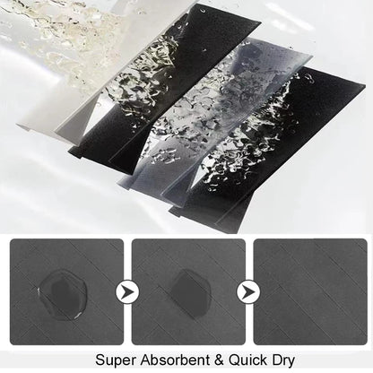 Absorbent Pet Feeding Mat with Non-Slip Backing