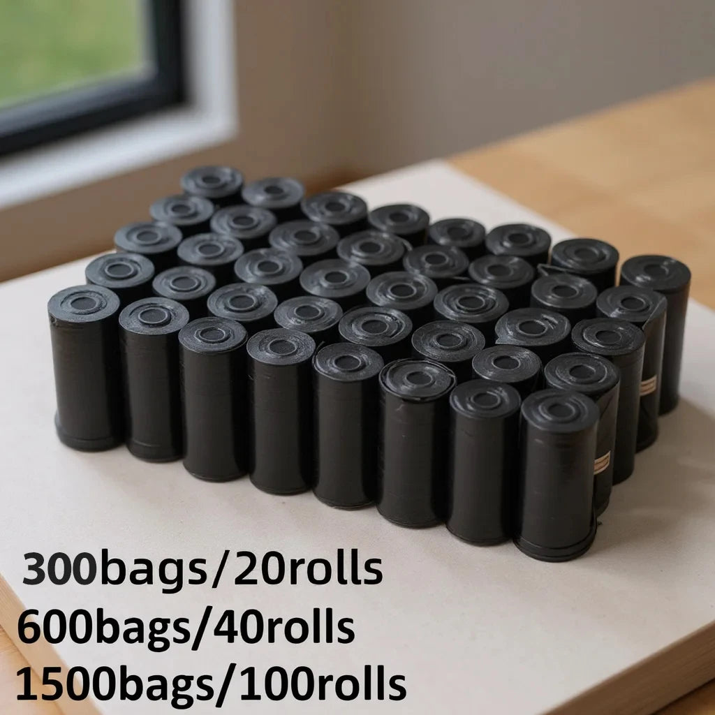 Pet Poop Bags - Leak-Proof, Rolls of 15