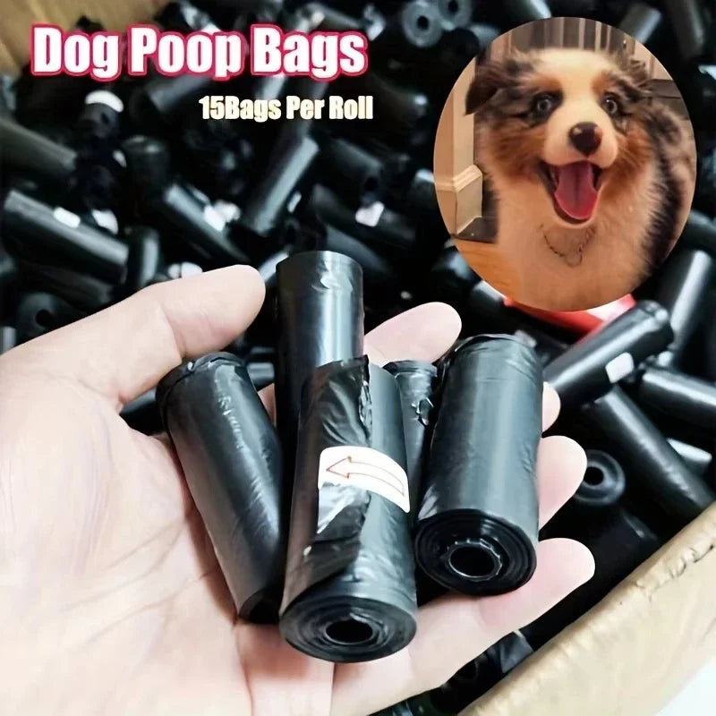Pet Poop Bags - Leak-Proof, Rolls of 15