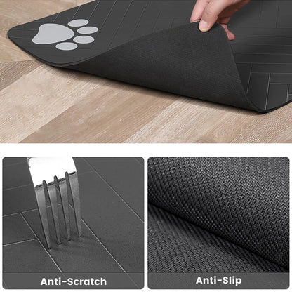 Absorbent Pet Feeding Mat with Non-Slip Backing