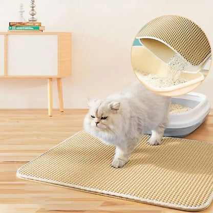 Double Layer Cat Litter Trapping Mat - Waterproof