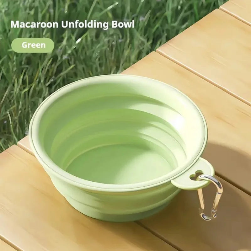 Collapsible Silicone Travel Bowl for Dogs & Cats