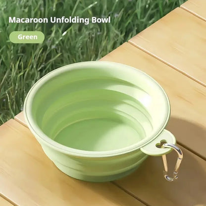 Collapsible Silicone Travel Bowl for Dogs & Cats