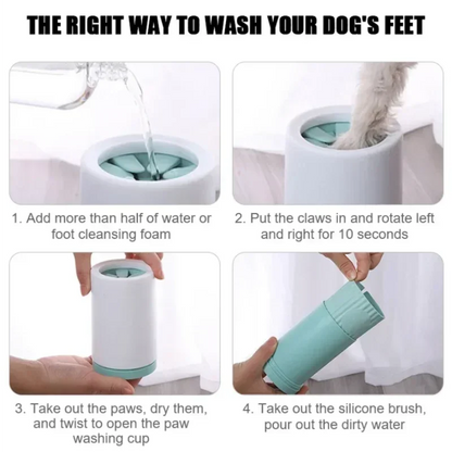 Silicone Paw Cleaner Cup for Dogs & Cats