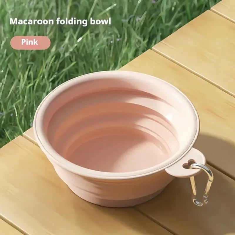 Collapsible Silicone Travel Bowl for Dogs & Cats