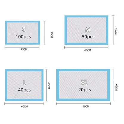 Disposable Absorbent Pet Pads - Training, Senior & Travel Use