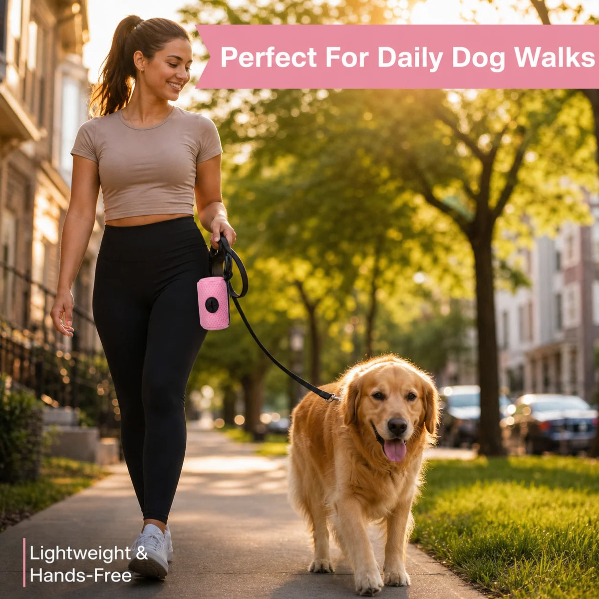Poop Bag Dispenser for Dog Leashes